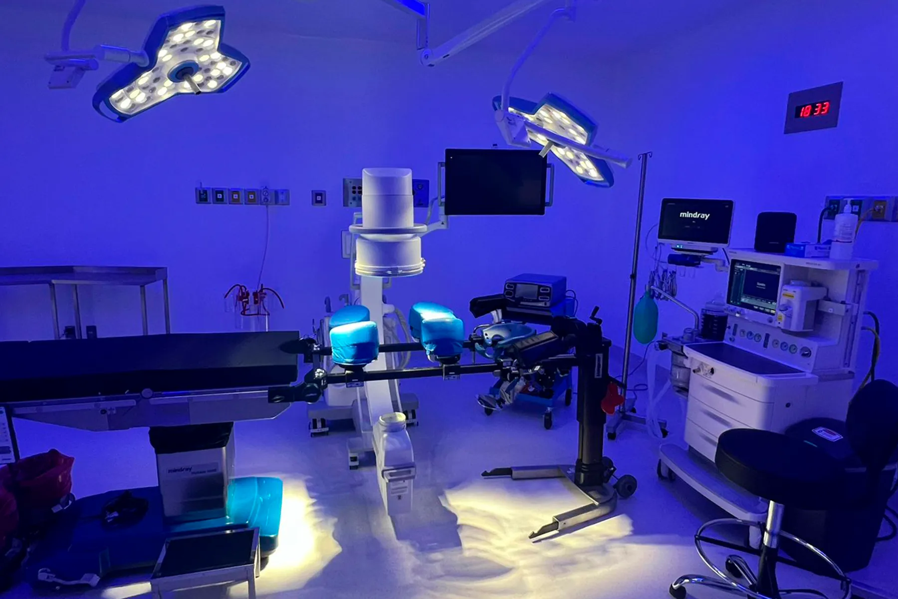 Quirófano con tecnología Mindray y Medtronic